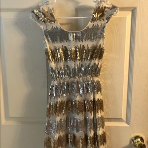 Gold and silver dress